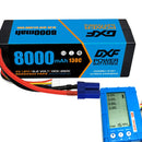 (UK)DXF Lipo Battery 4S 15.2V 8000mAh 130C/260C HardCase Lipo Battery for RC HPI HSP 1/8 1/10 Buggy RC Car Truck