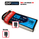 (CN)DXF 2S Lipo Battery 7.4V 60C 3800mAh Soft Case Battery with EC5 XT90 Connector for Car Truck Tank RC Buggy Truggy Racing Hobby