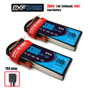 (CN)DXF 2S Lipo Battery 7.4V 100C 3300mAh Soft Case Battery with EC5 XT90 Connector for Car Truck Tank RC Buggy Truggy Racing Hobby