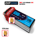 (CN)DXF 6S Lipo Battery 22.2V 100C6500mAh Soft Case Battery with EC5 XT90 Connector for Car Truck Tank RC Buggy Truggy Racing Hobby