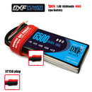 (CN)DXF 2S Lipo Battery 7.4V 100C 6500mAh Soft Case Battery with EC5 XT90 Connector for Car Truck Tank RC Buggy Truggy Racing Hobby