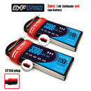 (CN)DXF 2S Lipo Battery 7.4V 60C 3300mAh Soft Case Battery with EC5 XT90 Connector for Car Truck Tank RC Buggy Truggy Racing Hobby