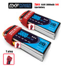 (CN)DXF 4S Lipo Battery 14.8V 50C 3800mAh Soft Case Battery with EC5 XT90 Connector for Car Truck Tank RC Buggy Truggy Racing Hobby