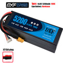 (CN)DXF High Voltage 4S 5200 mAh 14.8V 100C Batteria Lipo ad Alta Capacità Hardcase con XT90 Spina per 1:8 Scala RC Auto, Multi-Rotore RC Aeroplano, RC Elicottero, RC Barca