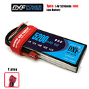 (CN)DXF 2S Lipo Battery 7.4V 100C 5200mAh Soft Case Battery with EC5 XT90 Connector for Car Truck Tank RC Buggy Truggy Racing Hobby