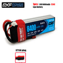 (CN)DXF 2S Lipo Battery 7.4V 120C 8400mAh Soft Case Battery with EC5 XT90 Connector for Car Truck Tank RC Buggy Truggy Racing Hobby