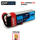 (CN)DXF 2S Lipo Battery 7.4V 120C 8400mAh Soft Case Battery with EC5 XT90 Connector for Car Truck Tank RC Buggy Truggy Racing Hobby