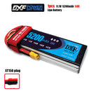 (CN)DXF 3S Lipo Battery 11.1V 80C 5200mAh Soft Case Battery with EC5 XT90 Connector for Car Truck Tank RC Buggy Truggy Racing Hobby