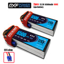 (CN)DXF 6S Lipo Battery 22.2V 100C 6500mAh Soft Case Battery with EC5 XT90 Connector for Car Truck Tank RC Buggy Truggy Racing Hobby