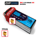 (CN)DXF 6S Lipo Battery 22.2V 100C6500mAh Soft Case Battery with EC5 XT90 Connector for Car Truck Tank RC Buggy Truggy Racing Hobby