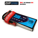 (CN)DXF 2S Lipo Battery 7.4V 100C 3500mAh Soft Case Battery with EC5 XT90 Connector for Car Truck Tank RC Buggy Truggy Racing Hobby