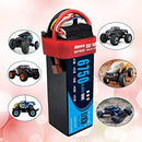 (USA)DXF Lipo Battery 4S 14.8V 6750mAh 100C/200C SoftCase Graphene Lipo Battery for RC HPI HSP 1/8 1/10 Buggy RC Car Truck