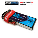 (CN)DXF 2S Lipo Battery 7.4V 50C 3300mAh Soft Case Battery with EC5 XT90 Connector for Car Truck Tank RC Buggy Truggy Racing Hobby