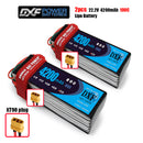 (CN)DXF 6S Lipo Battery 22.2V 100C 4200mAh Soft Case Battery with EC5 XT90 Connector for Car Truck Tank RC Buggy Truggy Racing Hobby