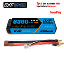 (CN)DXF 5mm 2S 6300mAh 7.6V 140C Batteria LCG Lipo ad Alta Capacità Hardcase con XT90 Spina per 1:8 Scala RC Auto, Multi-Rotore RC Aeroplano, RC Elicottero, RC Barca