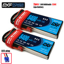 (CN)DXF 2S Lipo Battery 7.4V 120C 8400mAh Soft Case Battery with EC5 XT90 Connector for Car Truck Tank RC Buggy Truggy Racing Hobby