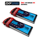 (CN)DXF 2S Lipo Battery 7.4V 80C 6500mAh Soft Case Battery with EC5 XT90 Connector for Car Truck Tank RC Buggy Truggy Racing Hobby