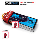 (CN)DXF 3S Lipo Battery 11.1V 50C 3500mAh Soft Case Battery with EC5 XT90 Connector for Car Truck Tank RC Buggy Truggy Racing Hobby