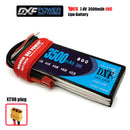 (CN)DXF 2S Lipo Battery 7.4V 50C 3500mAh Soft Case Battery with EC5 XT90 Connector for Car Truck Tank RC Buggy Truggy Racing Hobby