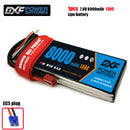 (CN)DXF 2S Lipo Battery 7.6V 130C 8000mAh Soft Case Battery with EC5 XT90 Connector for Car Truck Tank RC Buggy Truggy Racing Hobby
