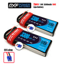 (CN)DXF 2S Lipo Battery 7.4V 60C 3300mAh Soft Case Battery with EC5 XT90 Connector for Car Truck Tank RC Buggy Truggy Racing Hobby