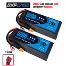 (CN)DXF 4S 5200 mAh 14.8V 100C Batteria Lipo ad Alta Capacità Hardcase con XT90 Spina per 1:8 Scala RC Auto, Multi-Rotore RC Aeroplano, RC Elicottero, RC Barca