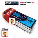 (CN)DXF 4S Lipo Battery 14.8V 60C 3500mAh Soft Case Battery with EC5 XT90 Connector for Car Truck Tank RC Buggy Truggy Racing Hobby