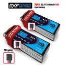(CN)DXF 6S Lipo Battery 22.2V 60C 3800mAh Soft Case Battery with EC5 XT90 Connector for Car Truck Tank RC Buggy Truggy Racing Hobby
