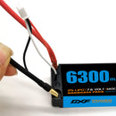 (CN)DXF 5mm 2S 6300mAh 7.6V 140C Batteria LCG Lipo ad Alta Capacità Hardcase con XT90 Spina per 1:8 Scala RC Auto, Multi-Rotore RC Aeroplano, RC Elicottero, RC Barca