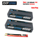 (CN)DXF 4mm 2S 8000mAh 7.4V 110C Batteria Lipo ad Alta Capacità Hardcase con XT90 Spina per 1:8 Scala RC Auto, Multi-Rotore RC Aeroplano, RC Elicottero, RC Barca