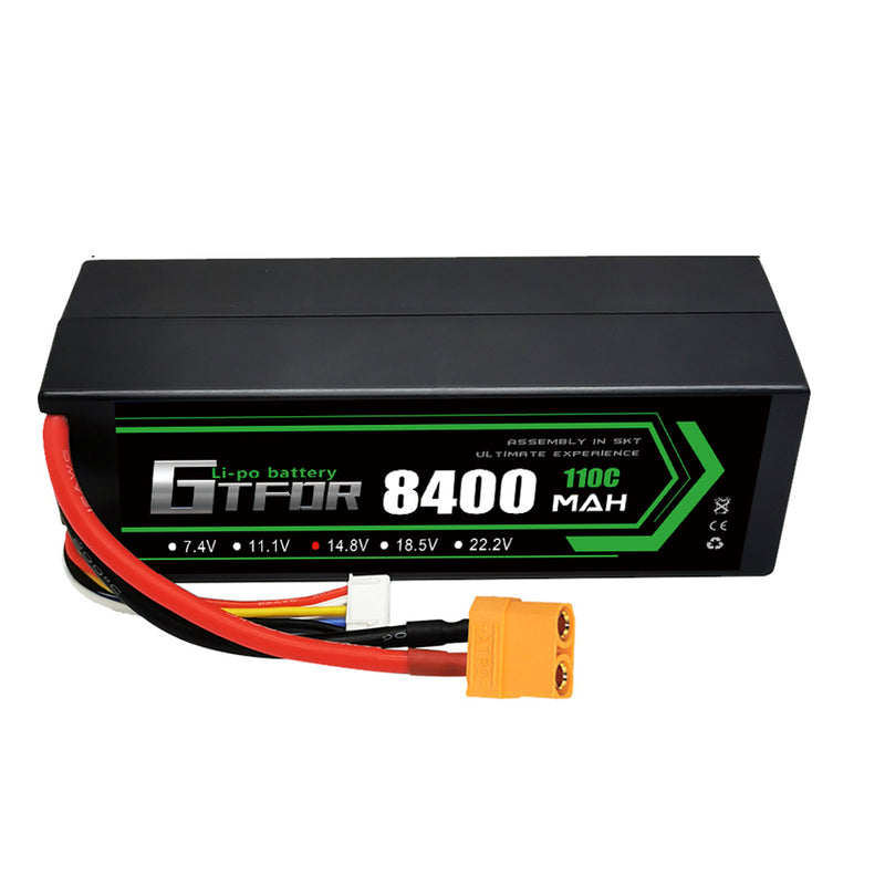 (ES)GTFDR Lipo Battery 4S 14.8V 8400mAh 110C/220C HardCase Lipo Battery for RC HPI HSP 1/8 1/10 Buggy RC Car Truck