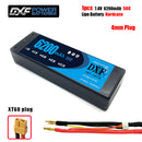 (CN)DXF 4mm 2S 6200mAh 7.4V 100C Batteria Lipo ad Alta Capacità Hardcase con XT90 Spina per 1:8 Scala RC Auto, Multi-Rotore RC Aeroplano, RC Elicottero, RC Barca