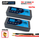 (CN)DXF 4mm 2S 7000mAh 7.4V 60C Batteria Lipo ad Alta Capacità Hardcase con XT90 Spina per 1:8 Scala RC Auto, Multi-Rotore RC Aeroplano, RC Elicottero, RC Barca