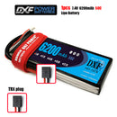 (CN)DXF 2S Lipo Battery 7.4V 50C 6200mAh Soft Case Battery with EC5 XT90 Connector for Car Truck Tank RC Buggy Truggy Racing Hobby