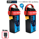 (CN)DXF 3S Lipo Battery 11.1V 120C 8400mAh Soft Case Battery with EC5 XT90 Connector for Car Truck Tank RC Buggy Truggy Racing Hobby