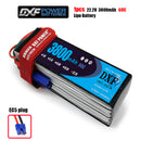 (CN)DXF 6S Lipo Battery 22.2V 60C 3800mAh Soft Case Battery with EC5 XT90 Connector for Car Truck Tank RC Buggy Truggy Racing Hobby