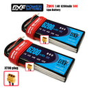 (CN)DXF 2S Lipo Battery 7.4V 50C 6200mAh Soft Case Battery with EC5 XT90 Connector for Car Truck Tank RC Buggy Truggy Racing Hobby