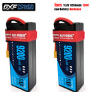 (CN)DXF High Voltage 3S 9200 mAh 11.4V 130C Batteria Lipo ad Alta Capacità Hardcase con XT90 Spina per 1:8 Scala RC Auto, Multi-Rotore RC Aeroplano, RC Elicottero, RC Barca