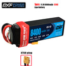 (CN)DXF 3S Lipo Battery 11.1V 120C 8400mAh Soft Case Battery with EC5 XT90 Connector for Car Truck Tank RC Buggy Truggy Racing Hobby