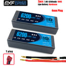 (CN)DXF 4mm 2S 6200mAh 7.4V 100C Batteria Lipo ad Alta Capacità Hardcase con XT90 Spina per 1:8 Scala RC Auto, Multi-Rotore RC Aeroplano, RC Elicottero, RC Barca