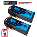 (CN)DXF 4S 7000 mAh 14.8 V 60C Batteria Lipo ad Alta Capacità Hardcase con XT90 Spina per 1:8 Scala RC Auto, Multi-Rotore RC Aeroplano, RC Elicottero, RC Barca