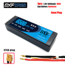 (CN)DXF 4mm 2S 6500mAh 7.4V 100C Batteria Lipo ad Alta Capacità Hardcase con XT90 Spina per 1:8 Scala RC Auto, Multi-Rotore RC Aeroplano, RC Elicottero, RC Barca