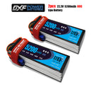 (CN)DXF 6S Lipo Battery 22.2V 80C 5200mAh Soft Case Battery with EC5 XT90 Connector for Car Truck Tank RC Buggy Truggy Racing Hobby