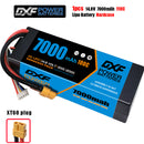 (CN)DXF 4S 7000 mAh 14.8 V 100C Batteria Lipo ad Alta Capacità Hardcase con XT90 Spina per 1:8 Scala RC Auto, Multi-Rotore RC Aeroplano, RC Elicottero, RC Barca