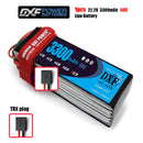 (CN)DXF 6S Lipo Battery 22.2V 50C 3300mAh Soft Case Battery with EC5 XT90 Connector for Car Truck Tank RC Buggy Truggy Racing Hobby