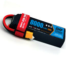 (CN)DXF 3S Lipo Battery 11.4V 130C 8000mAh Soft Case Battery with EC5 XT90 Connector for Car Truck Tank RC Buggy Truggy Racing Hobby