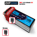 (CN)DXF 6S Lipo Battery 22.2V 50C 6200mAh Soft Case Battery with EC5 XT90 Connector for Car Truck Tank RC Buggy Truggy Racing Hobby