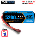 (CN)DXF 3S 5200 mAh 11.1V 60C Batteria Lipo ad Alta Capacità Hardcase con XT90 Spina per 1:8 Scala RC Auto, Multi-Rotore RC Aeroplano, RC Elicottero, RC Barca