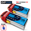 (CN)DXF 2S Lipo Battery 7.4V 100C10000mAh Soft Case Battery with EC5 XT90 Connector for Car Truck Tank RC Buggy Truggy Racing Hobby