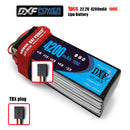 (CN)DXF 6S Lipo Battery 22.2V 100C 4200mAh Soft Case Battery with EC5 XT90 Connector for Car Truck Tank RC Buggy Truggy Racing Hobby